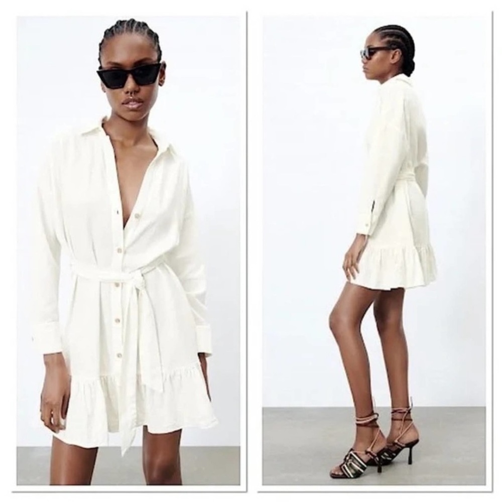 NWT Zara linen dress. Small